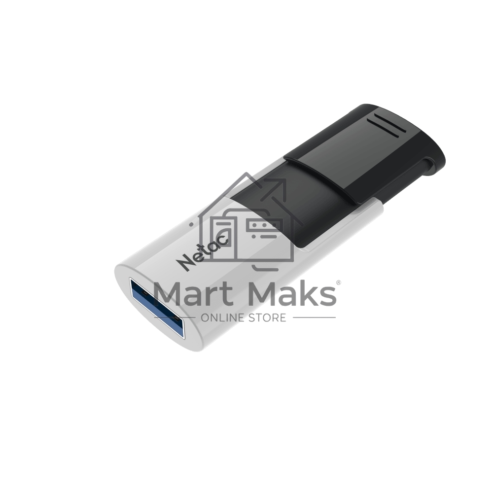 Флешка USB R/W R/W Netac U182 Blue 256Gb <NT03U182N-256G-30BL>, USB3.0, сдвижной корпус, пластиковая бело-синяя