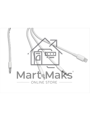 Аудио Адаптер MH045 Type-C / Lightning / DC 3,5мм - 3,5мм (белый)