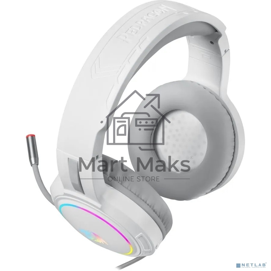Гарнитура игровая Defender Mento RGB 3.5мм белый
