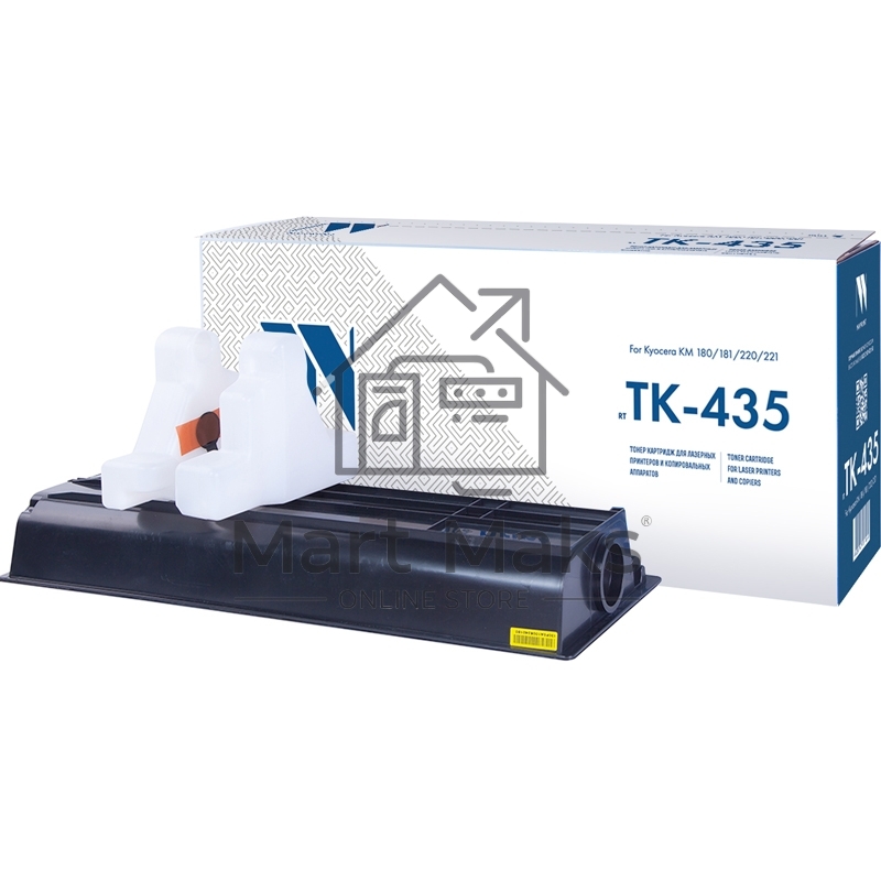 Картридж лазерный NV Print NV-TK435 (тип TK-435), черный, 15000 стр. (туба 870 г), для Kyocera TASKalfa 180/181/220/221