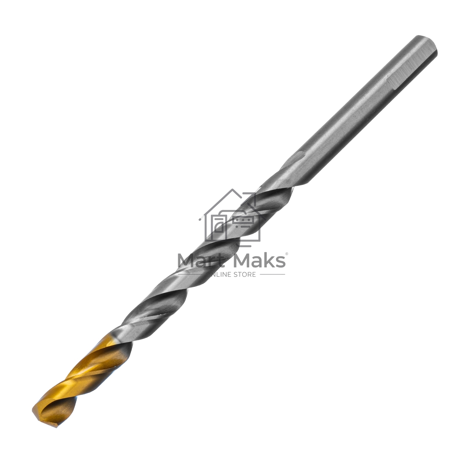 Сверло спиральное по металлу 8,5 х 165 мм, Р6М5, Golden Tip, удлиненное Denzel