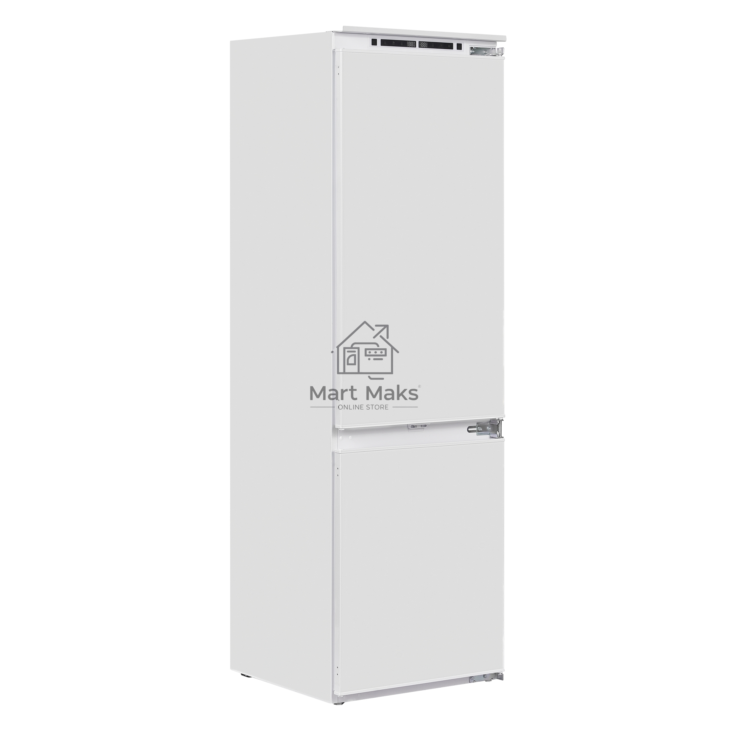 Встраиваемый холодильник Maunfeld MBF177NFFWGR Inverter белый двухкамерный 194/57 л морозилка снизу, NoFrost