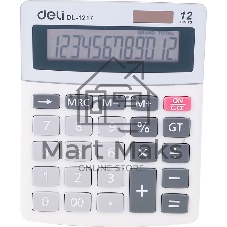 Калькулятор настольный Deli E1217 в ассортименте 12-разр. 1003503