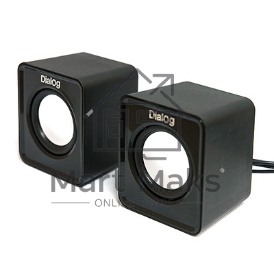 Колонки Dialog Colibri AC-02UP черный акустические колонки 2.0, 5W RMS, питание от USB