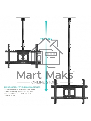 Потолочный кронштейн ONKRON N2L для телевизора 32