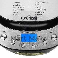 Хлебопечка Hyundai HYBM-P0212 черный/серебристый, 600 Вт, 0.9 кг, 12 программ