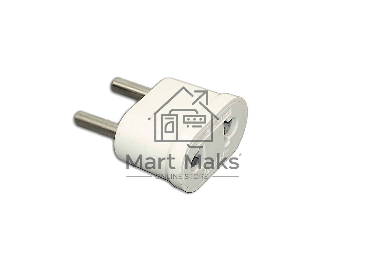 Сетевой переходник ЕВРО-1 белый вариант №2