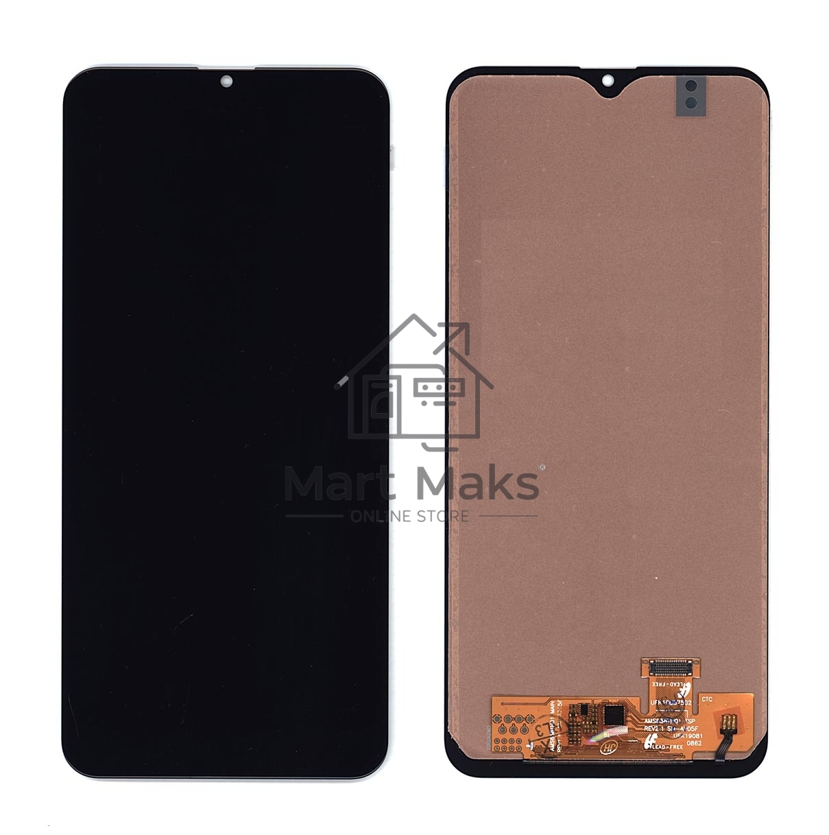 Дисплей для Samsung Galaxy A20 SM-A205F в сборе с тачскрином (TFT) черный