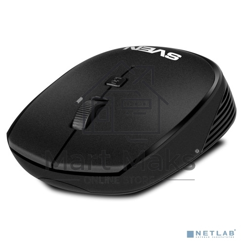 Мышь беспроводная SVEN RX-210W черный, 1400 dpi, радиоканал, USB, кнопки - 4