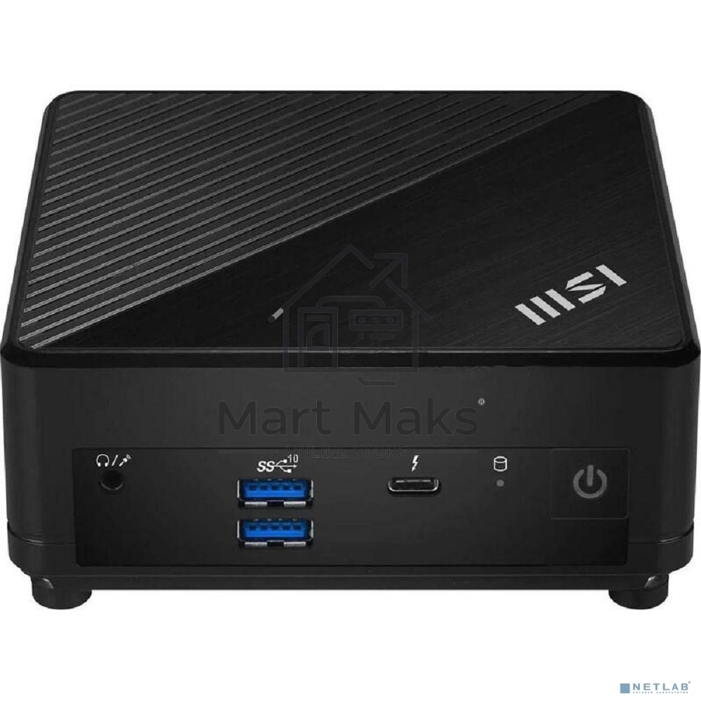 Неттоп MSI Cubi 5 12M Core i3-1215U (1.2GHz), 8Gb DDR4 SO-DIMM, 256GB SSD M.2, Intel UHD Graphics, noDVD, WiFi, BT, 65W, VESA Mount kit, no keyboard&mouse, NoOS, 1y war-ty (9S6-B0A811-234)