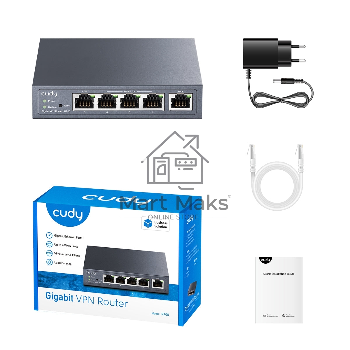 Роутер Cudy R700 10/100/1000BASE-T черный