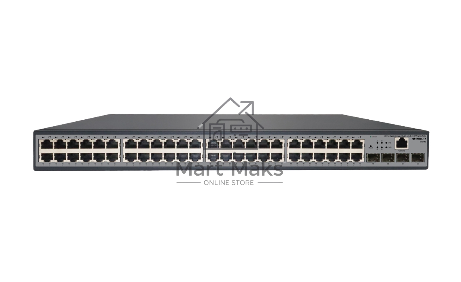 Управляемый L2 коммутатор ORIGO OS3152/A1A 48x1000Base-T, 4x1000Base-X SFP, консольный порт RJ-45, комплект для установки в 19