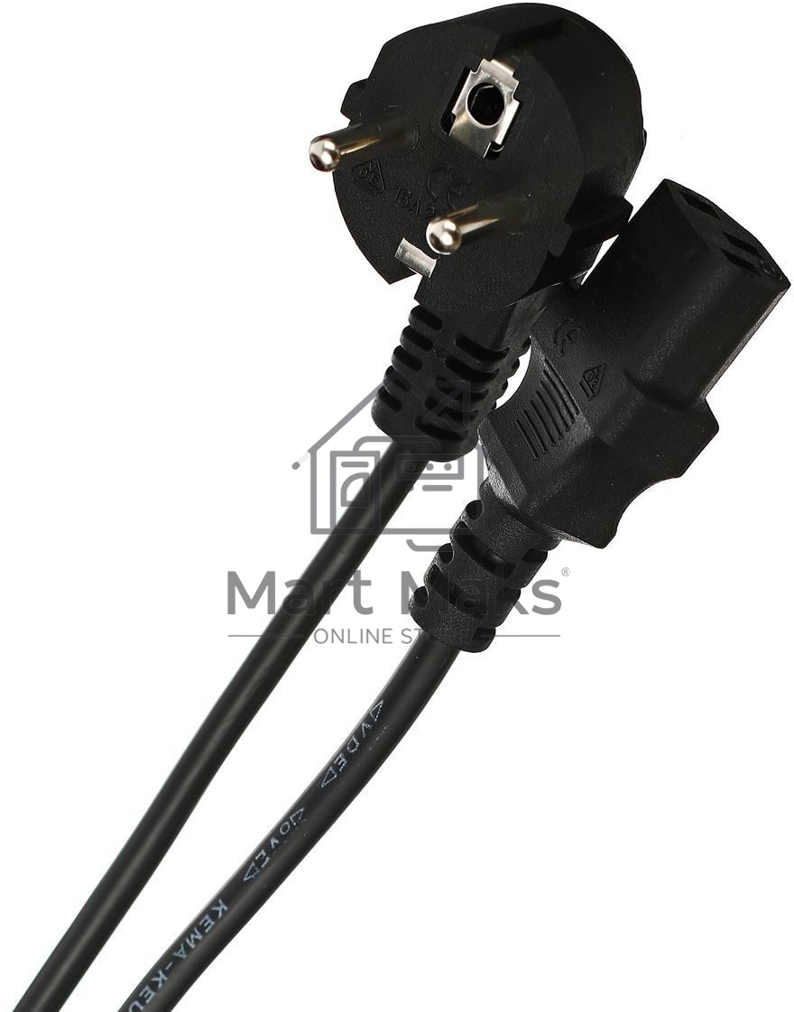 Кабель компьютер-розетка 220V (EURO) <VDE> 3G0,75mm2 VCOM CE021-CU 1,8м