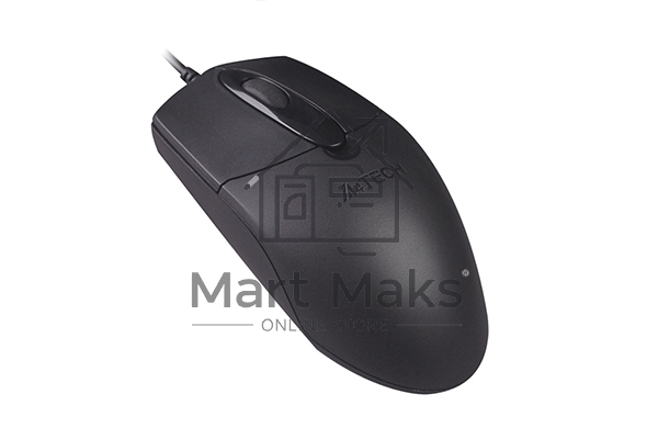 Мышь проводная A4Tech OP-720 черный, 1200 dpi, USB, кнопки - 3