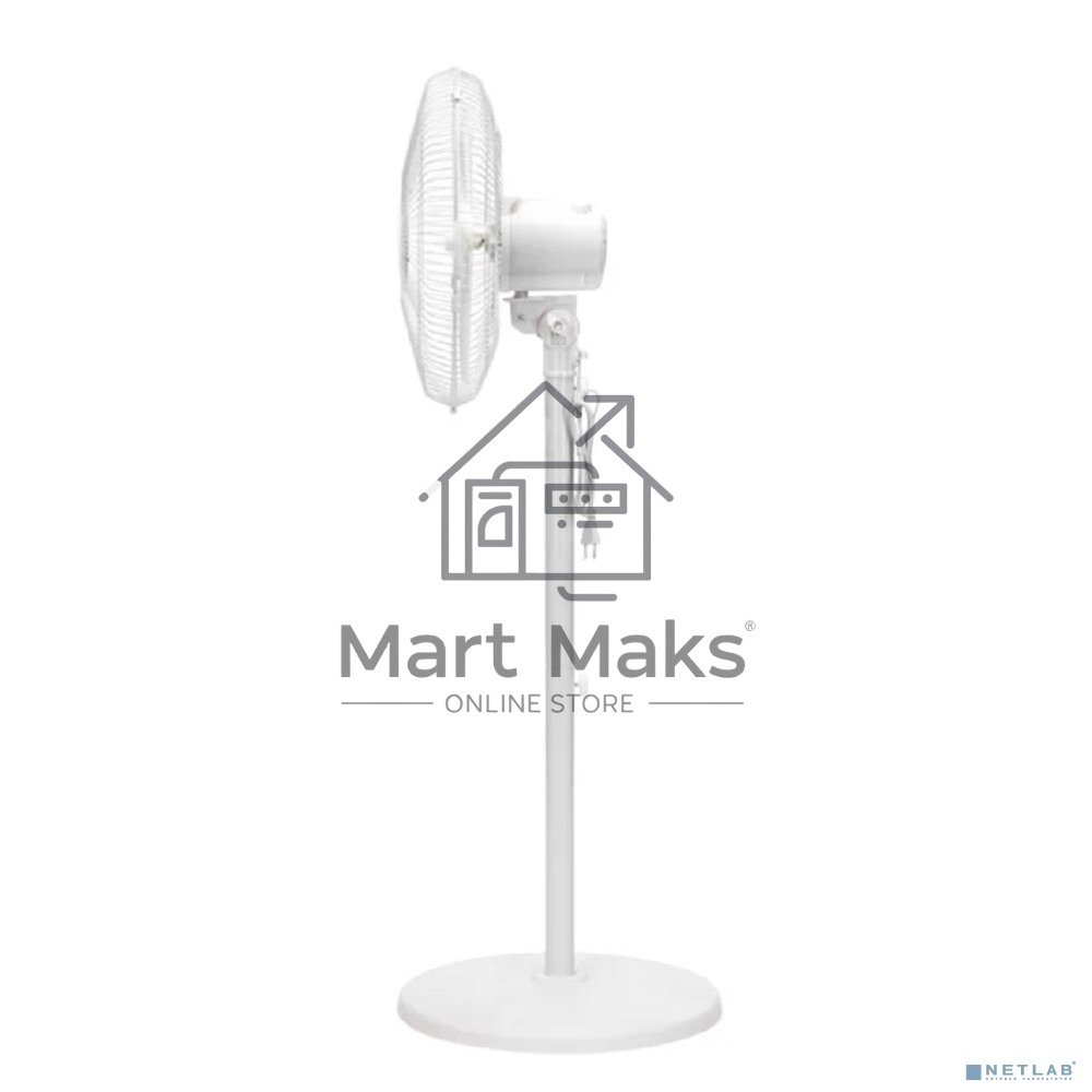 Вентилятор напольный DUX DX-40, 40Вт, 16дюйм, белый 60-0218