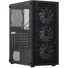 Компьютерный корпус Miditower ExeGate EVO-9202 (ATX, без БП, с окном, 1*USB+1*USB 3.0, аудио, 3 вент. 12см с RGb подсветкой)