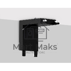 Коннектор угловой настенно-потолочный для накладного шинопровода IP20 48V 26*26*26 GV1104 BK черный