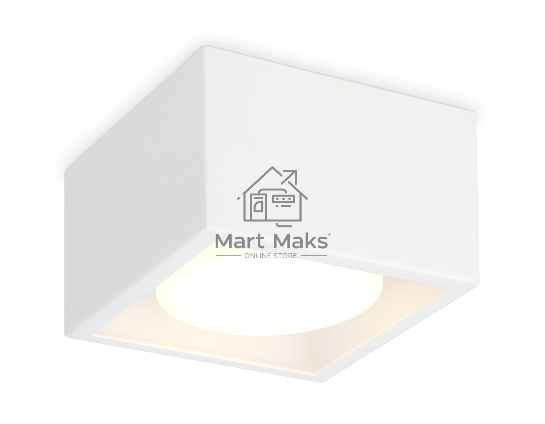 Светильник накладной TN70825 WH белый GX53 max 12W 100*100*60