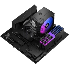 Кулер для процессора ID-Cooling SE-903-XT V2 черный, алюминий/медь, 2500 об/мин, 29.1 дБ, 4 pin, 150 Вт, высота 123 мм