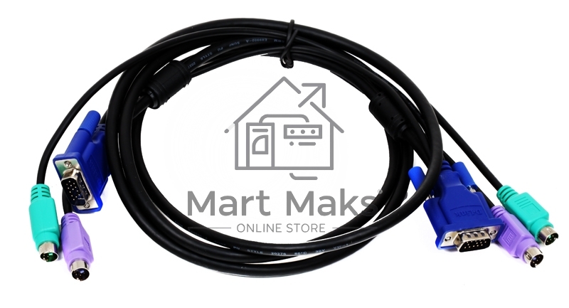 Переключатель D-Link DKVM-CB Кабель KVM длиной 1,8 м с разъемами PS2
