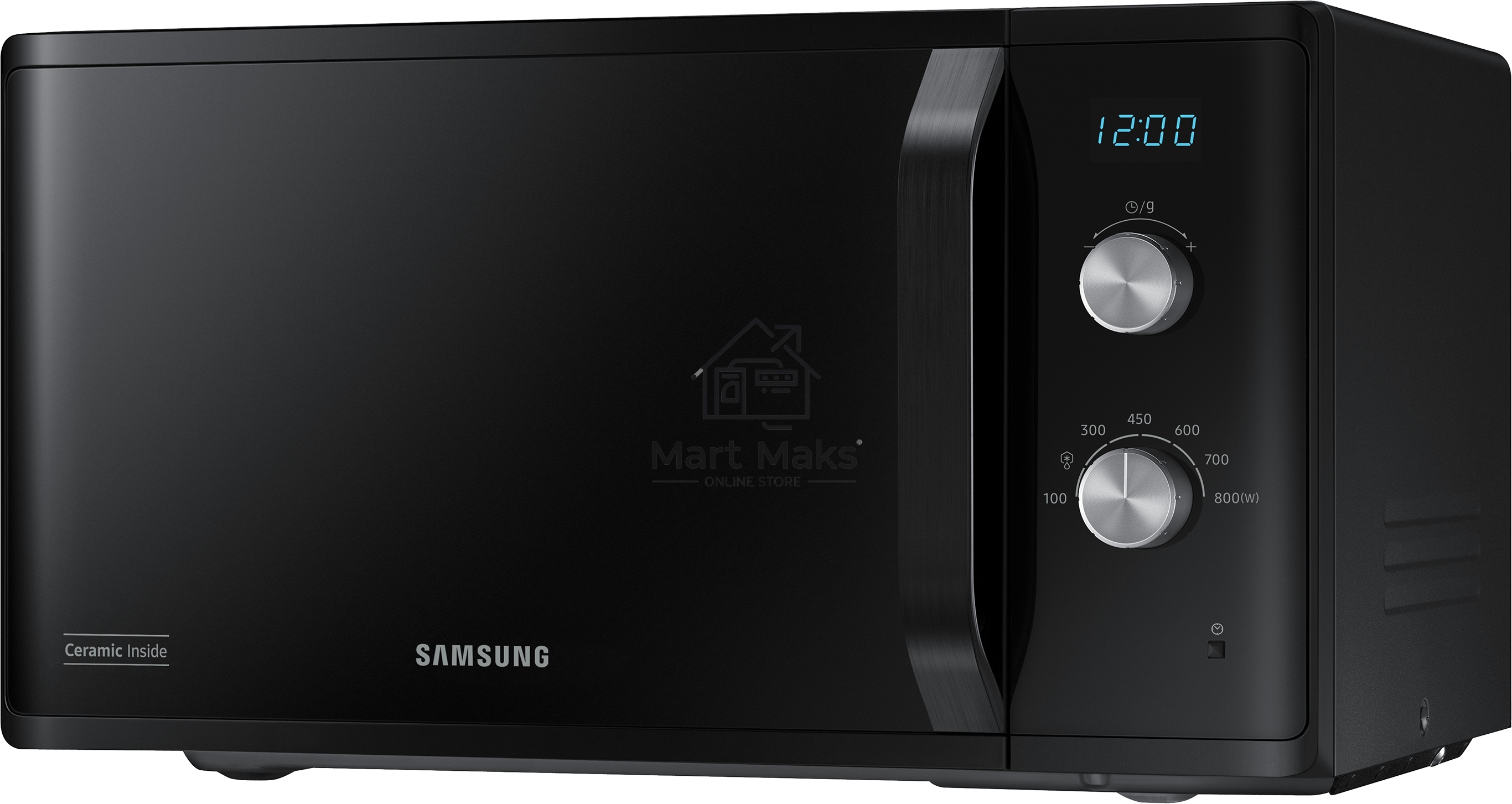 Микроволновая печь Samsung MS23K3614AK черный, 23 л, 800 Вт, переключатели - поворотный механизм