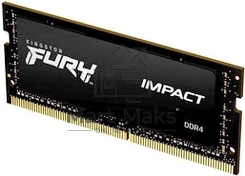Оперативная память Kingston Fury Impact, DDR4, 8GB (1x8GB), 3200MHz, CL20, SO-DIMM