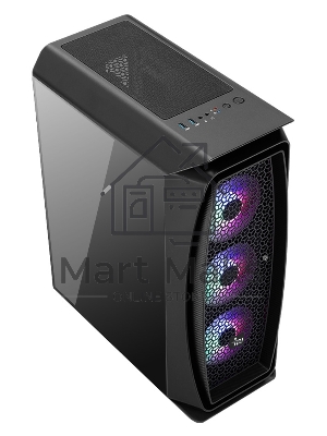 Компьютер IRU Game 520B5 MT Ryzen 5 5600X (3.7) 16Gb SSD1Tb RTX3060Ti 8Gb Windows 10 Home Single Language 64 GbitEth 650W черный