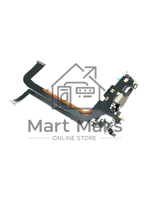 Шлейф с разъемом зарядки и микрофоном для Apple iPhone 13 Pro Max, золотистый Шлейф с разъемом зарядки и микрофоном для Apple iPhone 13 Pro Max, золотистый