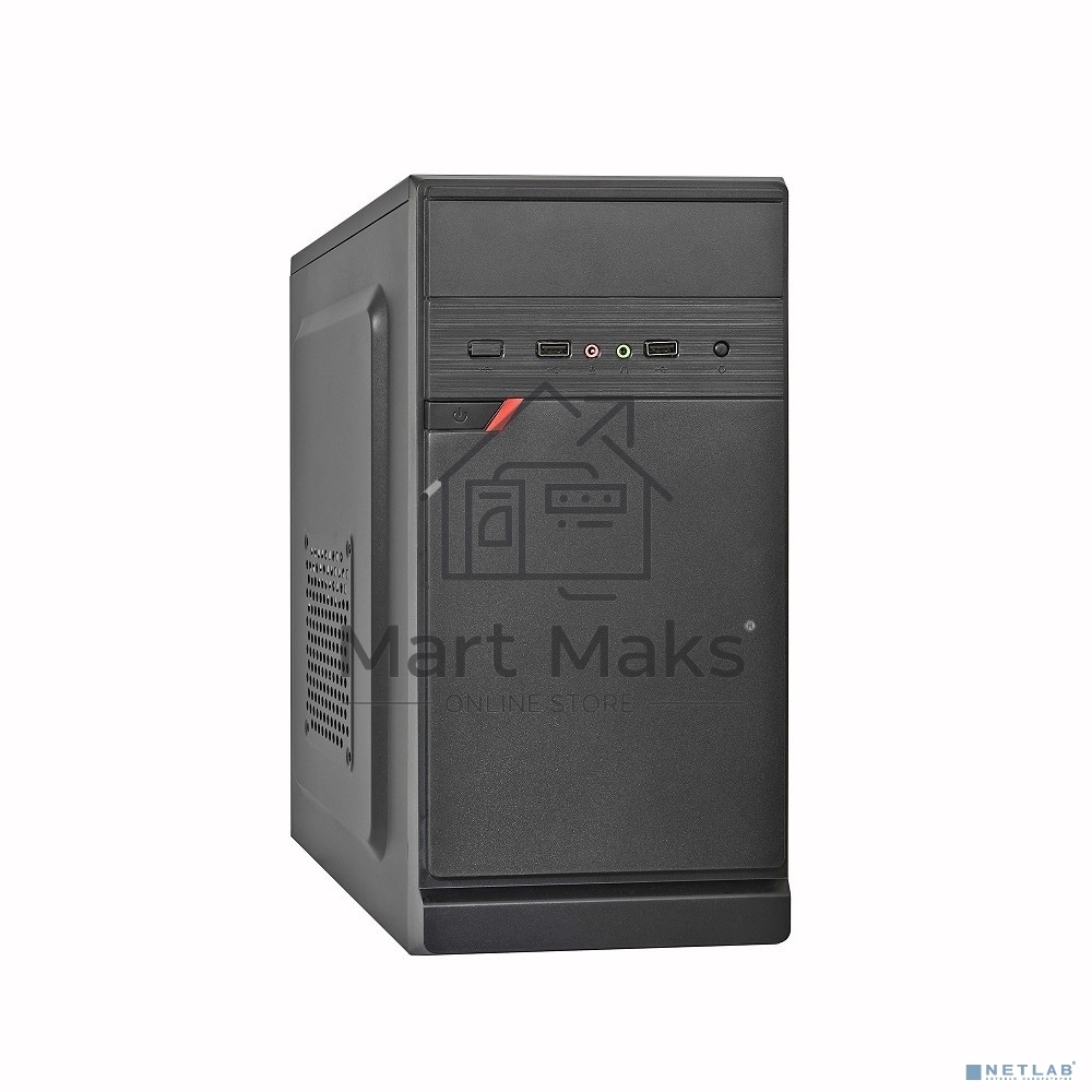 Компьютерный корпус Exegate EX283059RUS  Minitower ExeGate BAA-106 Black, mATX, <AAA450, 80mm>, 2*USB, Audio