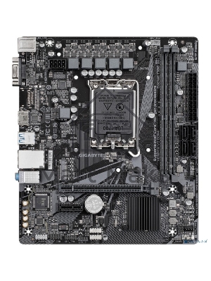 Материнская плата Gigabyte H610M H V3 DDR4, LGA 1700, Intel H610, 2xDDR4, 4xSATA, 1xM.2, 1xPCIe 4.0 x16, 1xPCIe x1, 1xHDMI, 1x 1Gb LAN, 2xUSB-A 3.2 Gen 1, 4xUSB-A 2.0, 3x 3.5 мм, 7.1, mATX