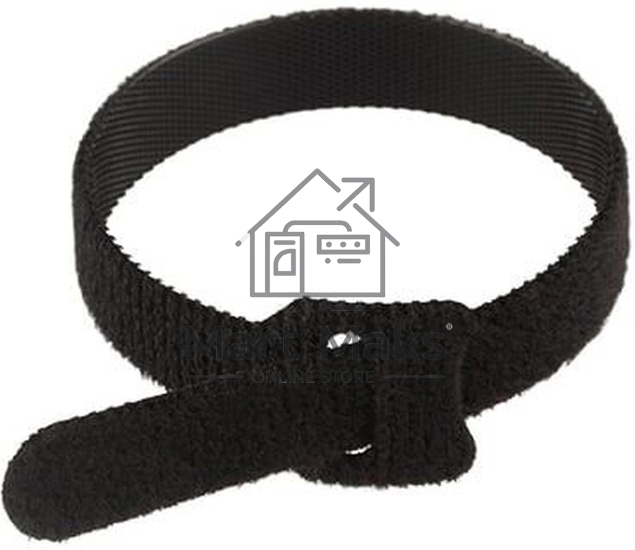 Хомут–липучка многоразовый Rexant 230х13 мм, черный (упак. 12 шт.)