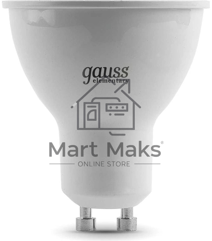 Лампа светодиодная Gauss Elementary 13631 11Вт цок.:GU10 софит 180B св.свеч.бел.хол. MR16 (упак.:10шт)