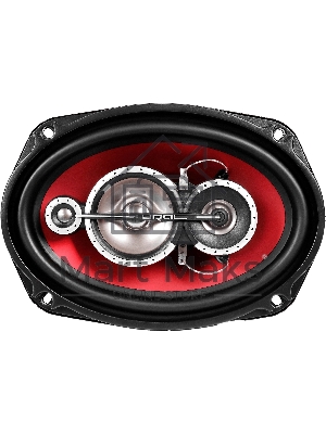 Колонки автомобильные Ural DDB AS-D6941 250Вт 15x23см (6x9дюйм) (ком.:2кол.) коаксиальные четырехполосные