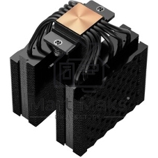 Кулер для процессора PCCooler RT620 BK (250W, 4-pin PWM, 157mm, Al/Cu, 6x6mm, 2x120mm, 73.32CFM, 34.9dBA, 2200RPM, S: 1851/1700/1200/115X, AM5/AM4, black)