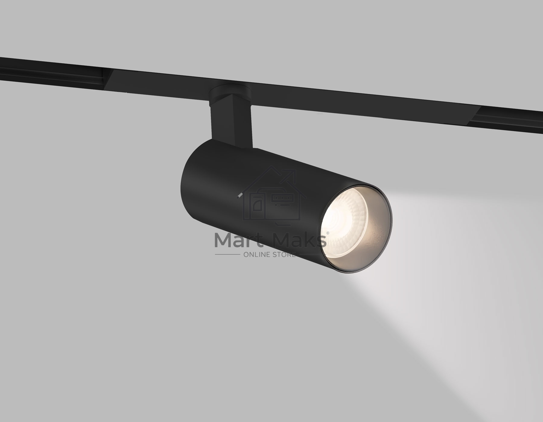 Трековый акцентный светильник Ambrella light GL8005 BK черный IP20 9W 3000-6000K 220V 24° D50*125