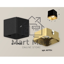 Светильник Ambrella Light XS7806004 SBK/SGD черный песок/золото песок MR16 GU5.3 (C7806, N7704)