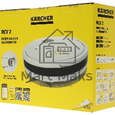 Робот-пылесос Karcher RCV 2 белый/черный, 2600 мА*ч Li-Ion, уборка сухая/влажная, пылесборник контейнер 0,42 л