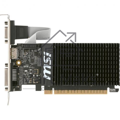 Видеокарта MSI PCI-E GT 710 2GD3H LP nVidia GeForce GT 710 2048Mb 64bit DDR3 954/1600 DVIx1/HDMIx1/CRTx1/HDCP Ret low profile