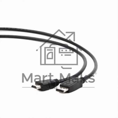 Кабель DisplayPort-HDMI Gembird/Cablexpert 1,8м, 20M/19M, черный, экран, пакет (CC-DP-HDMI-6)