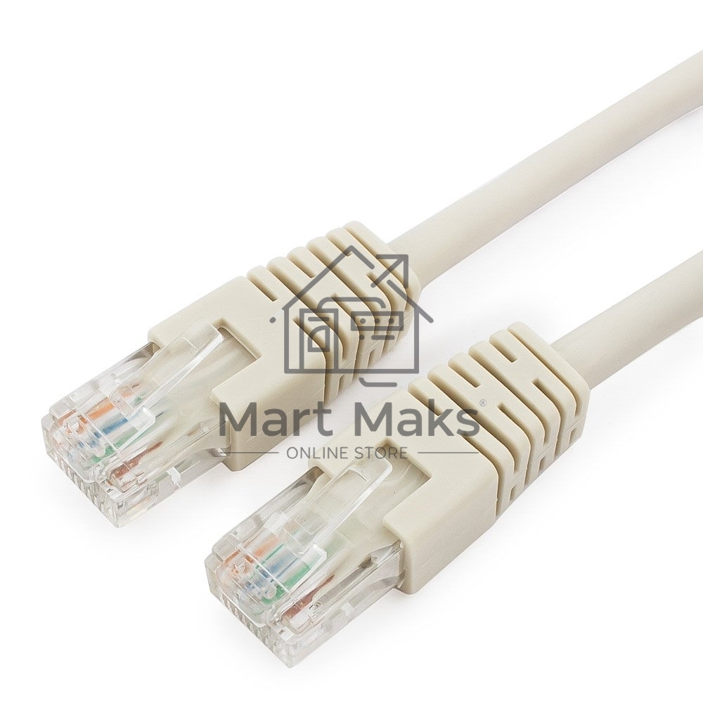 Патч-корд UTP Cablexpert PP6U-1M кат.6, 1м, литой, многожильный (серый)