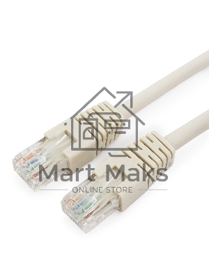 Патч-корд UTP Cablexpert PP6U-1M кат.6, 1м, литой, многожильный, серый