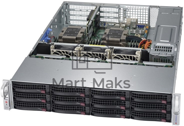 Платформа SuperMicro SYS-6029P-WTRT 2U 6029P-WTRT noCPU(2)Scalable/TDP 70-205W/ no DIMM(12)/ SATARAID HDD(12)LFF/ 2x10GbE/ 3xFH, 2xLP, M2/ 2x1200W