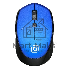 Мышь беспроводная Oklick 488MW синий/черный, 1600 dpi, радиоканал, USB, кнопки - 4