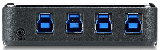Переключатель Aten US434-AT USB, 4 ПК> 4 устройства, 4 USB B-тип > 4 USB A-тип, Male > Female, со шнурами A-B 2х1.2м.+2х1.8м. для подкл. к управ. комп