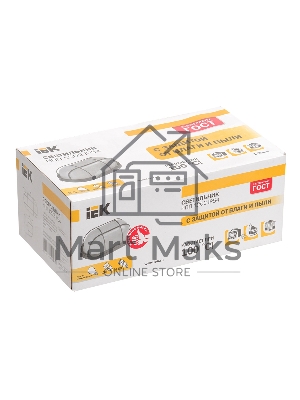 Светильник Iek LNPP0-1202-1-100-K01 НПП1202 белый/овал с реш. 100Вт IP54 ИЭК