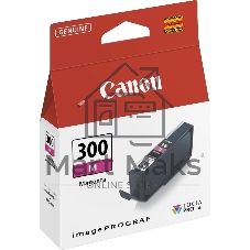 Картридж струйный Canon PFI-300 M EUR/OCN 	пурпурный (785 стр.) для Canon imagePROGRAF PRO-300