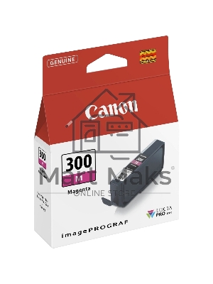 Картридж Canon PFI-300 M EUR/OCN 	пурпурный (785 стр.) для Canon imagePROGRAF PRO-300