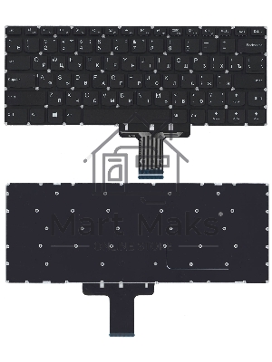 Клавиатура для ноутбука Lenovo Ideapad 510S 510S-14IKB черная без рамки