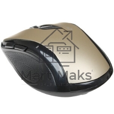 Мышь беспроводная Qumo Office Line M64 золотистый, 1600 dpi, радиоканал, USB, кнопки - 6
