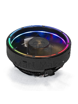 Кулер для процессора ExeGate Dark Magic EE126A-RGb черный, 120 мм, алюминий, 1800 об/мин, 18 дБ, 3 pin, 100 Вт, 95 мм